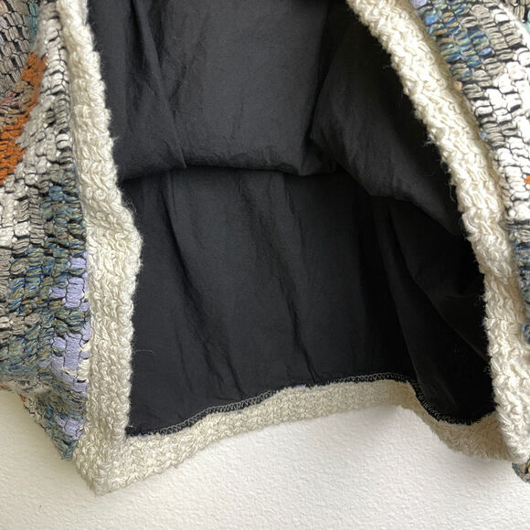 Vtg Allen Wah Colorful Sweater XL Mens Southwest Zig Zag Textured Knit Lined - Picture 8 of 12